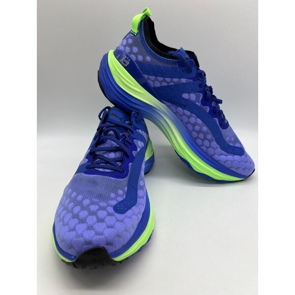 Puma Men's Vibrant Blue and Neon Green Athletic Shoes - Picture 5 of 12